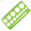 NO.70122 Plastic Educational Drawing Metric Circles 2-40mm Diameter Template Stencil - 20cm 1