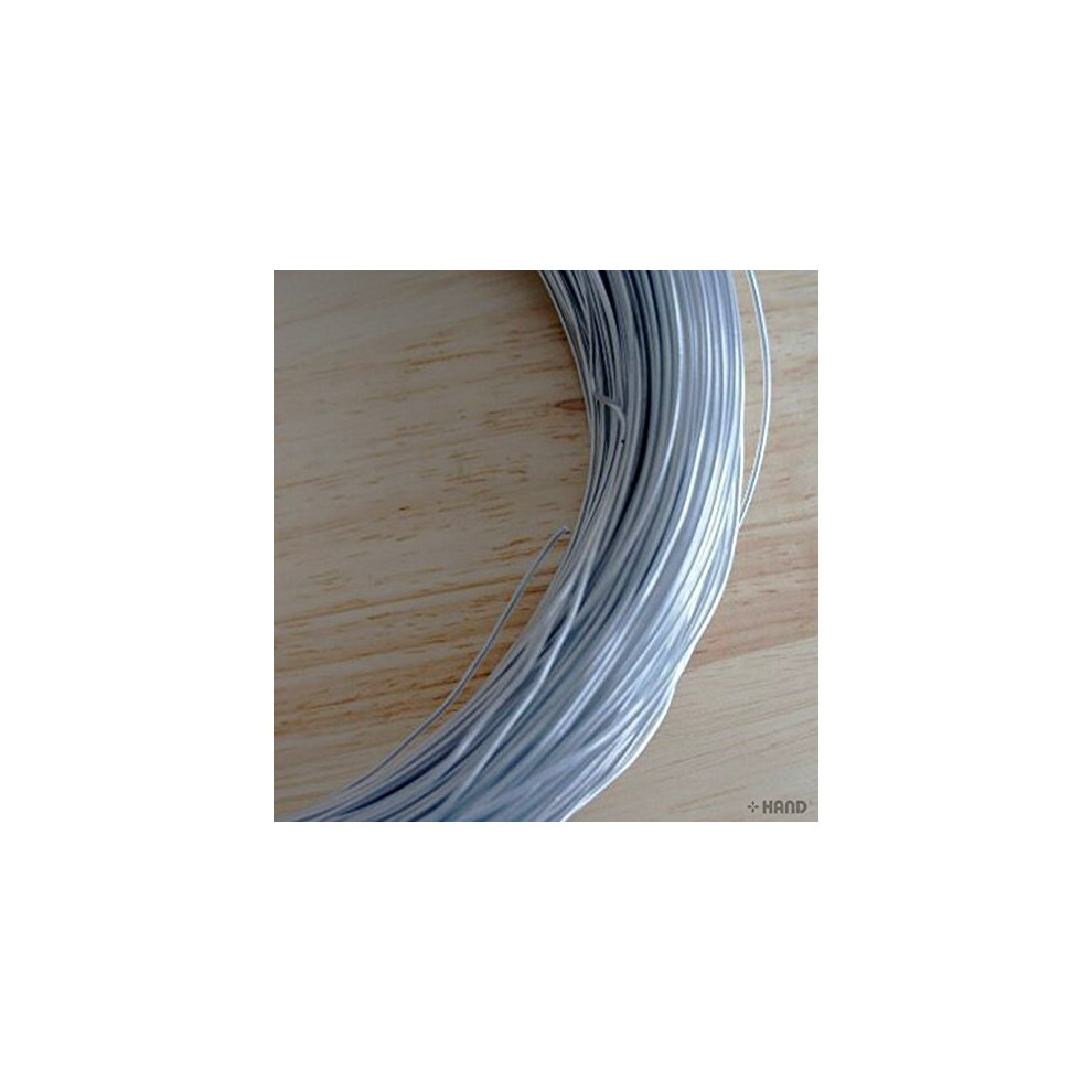 Finger Friendly Toner Plastic Coated Craft Icy Silver Wire Assorted Thicknesses - 10 Metres (2 Mm) 5055848020227