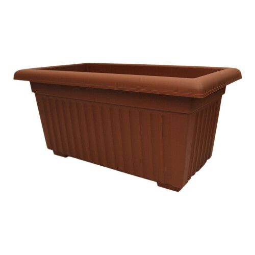 53cm Long Rectangular Terracotta Plastic Trough Planter/Windowsill Herb Pot 2