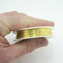 A Roll of Fine Bead Craft Gold Wire, Size 0.5mm
