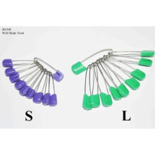 HAND 50 Pcs Beautiful Colourful Nappy Pins, Safety Pins, Size L- 55mm