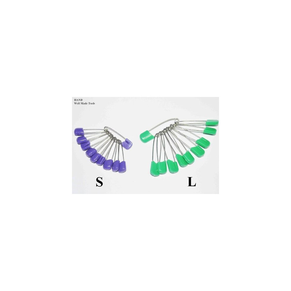 Hand 50 Pcs Beautiful Colourful Nappy Pins, Safety Pins, Size L- 55Mm