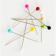 Long Pearl Pins, For Dress Making, Tailor- 1000 pins a box