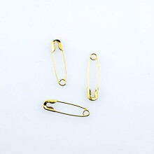 HAND Premium Copper Quality Gold Safety Pins (Size 0) - 19 mm Long - Box of 2000