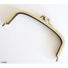Double Opening Medium Size Silver Purse Frame with Balls Kiss Claps Lock Handle 130x50mm