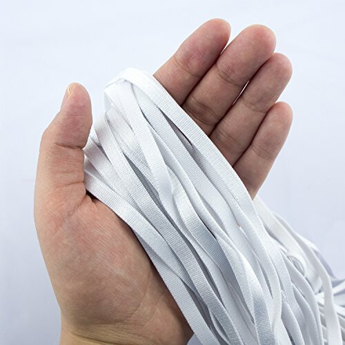 HAND Underwear/Bra Continuous Elastic Trim Material for Bra Strap Making White - 7 mm Width - 3 Metres 2