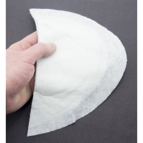 Mens Shoulder Pads White, Style BQ-22 - 2 Pairs 1