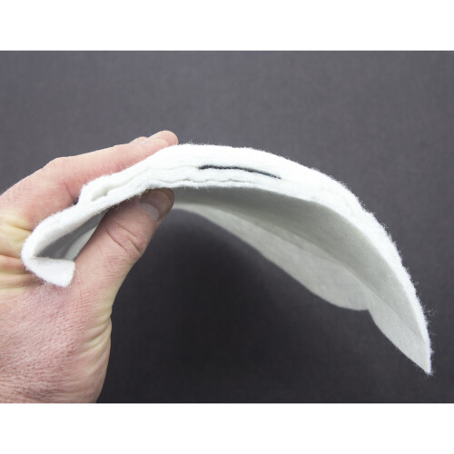 Mens Shoulder Pads White, Style BQ-22 - 2 Pairs 2