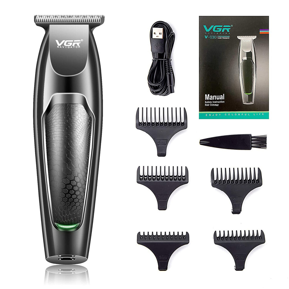 VGR Tondeuse à cheveux électrique, tondeuse à cheveux pour hommes, kit de coupe de cheveux sans fil