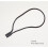 Easy and Fast to Attach Hang Tag, Nylon String Round Snap Lock, Black 1000pcs 3