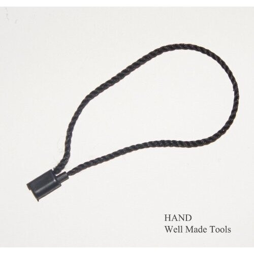 Easy and Fast to Attach Hang Tag, Nylon String Round Snap Lock, Black 1000pcs 2