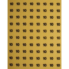 Size 10 Round Stickers, Garments, Hanger- 1.3cm Diameter, 10 Sheets 126 Stickers/Sheet - Clear