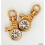 HAND  99 Gold Tone Decorative Zip Pulls, Tags, Fasteners with Eyelets - Pack of 10 1