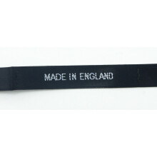 HAND Designed In England Sew-In Satin Labels 6x1.2cm - 600 per Roll