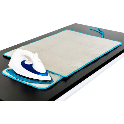 LIVIVO Travel Iron Mat with Silicone Iron Rest Pad Table Top Iron Blanket