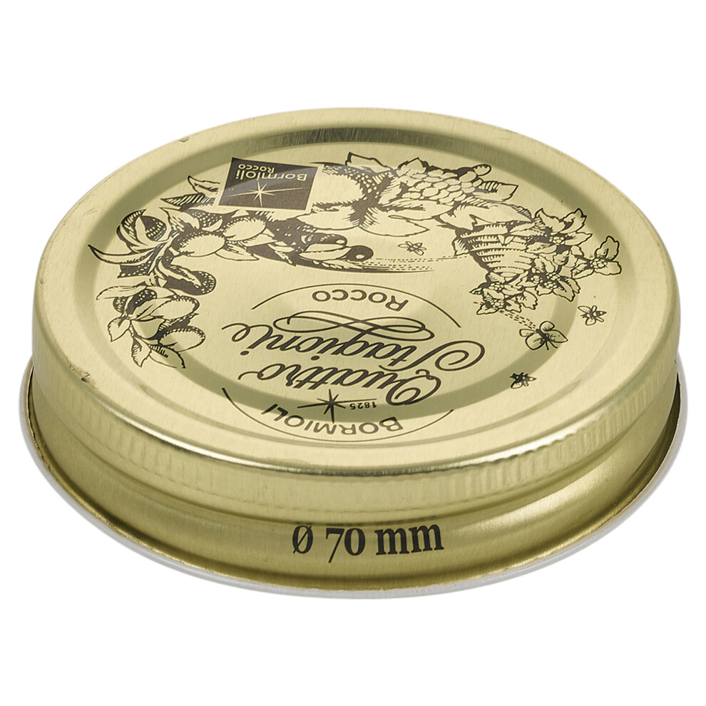 Urbn-Chef (100 (70Mm)) Metal Jam Jar Replacement Airtight Lid Sets Gold