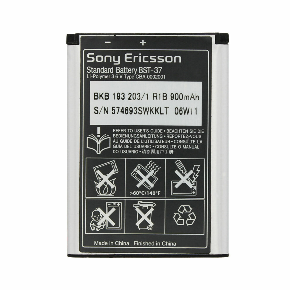 Genuine Sony Ericsson BatteryW800i W810i K-750i K610i K600 BST-37