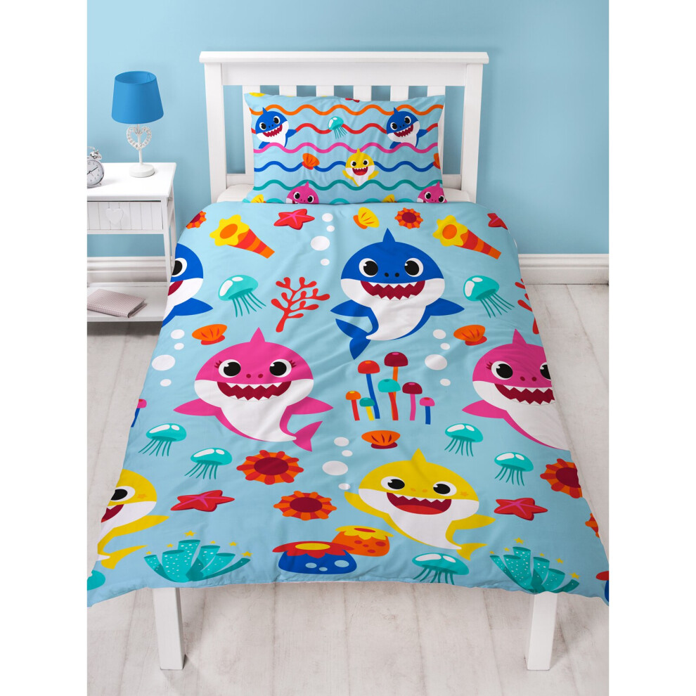 Baby Shark Rainbow Single Duvet Cover Set