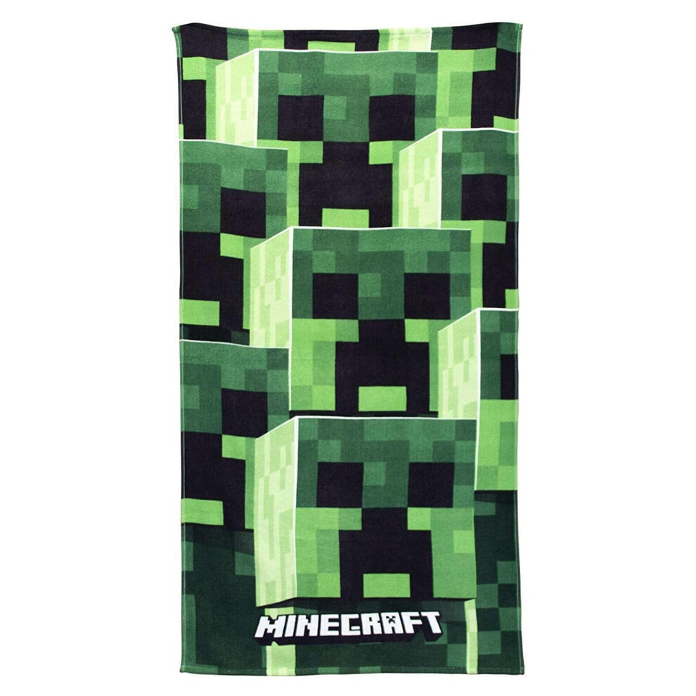Minecraft Tower Beach Towel