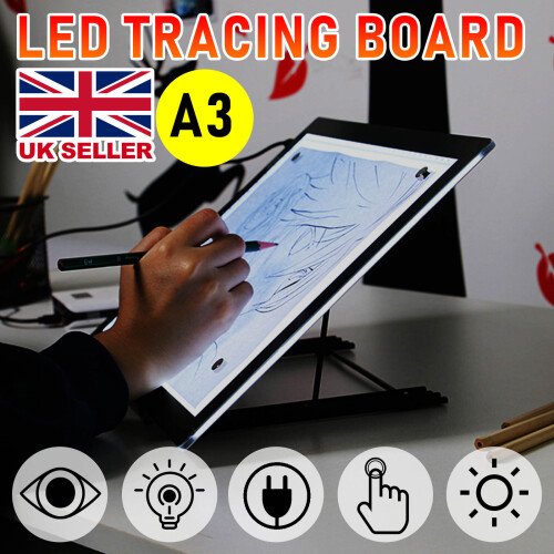 A3 Artist LED Drawing Board Tracing Table Stencil Tattoo Display Light 1
