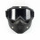 (Black) Motorcycle Goggles Helmet Riding Goggles Glasses with Removable Face 1