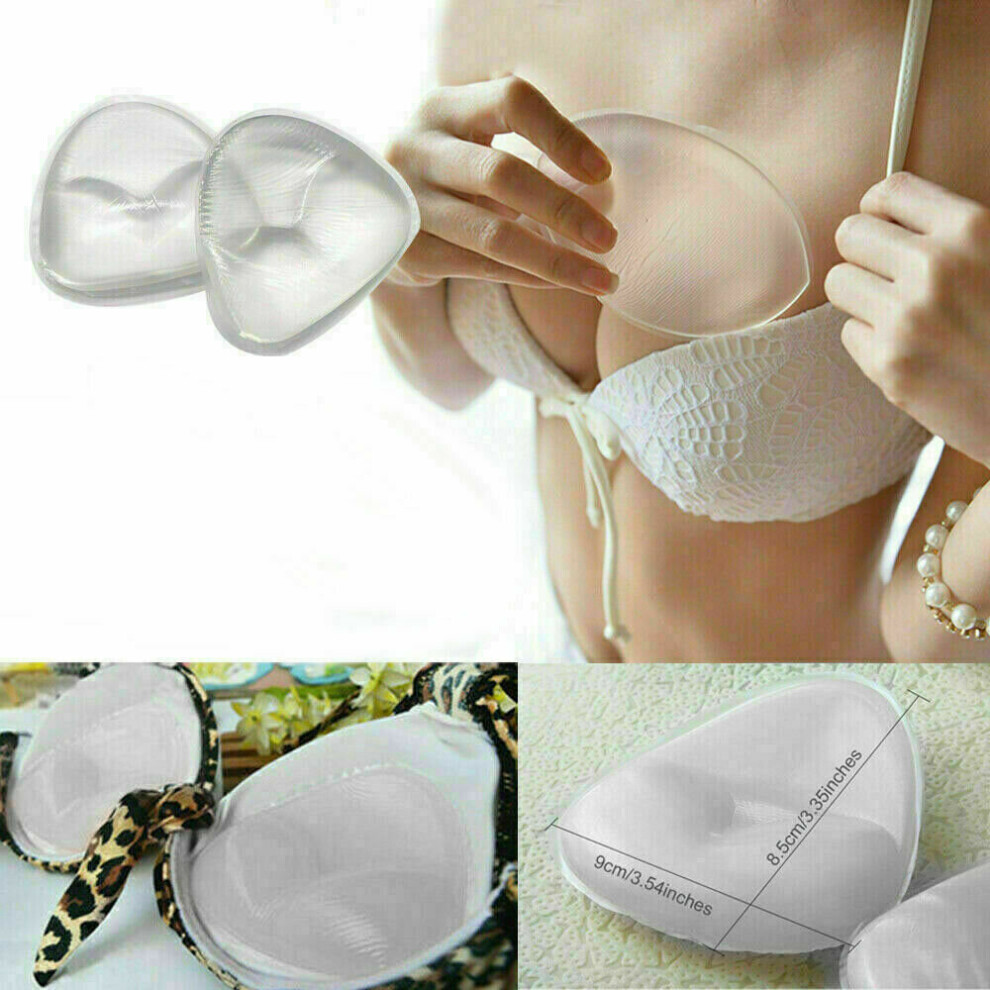 2pc Silicone Gel Bra Bikini Breast Enhancers Push Up Pads Inserts
