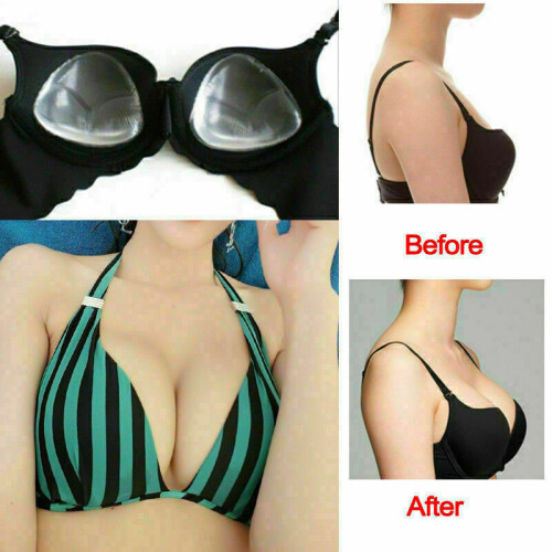 Women's Bra Inserts Silicone Breast Enhancer Push up Swimwear Bra