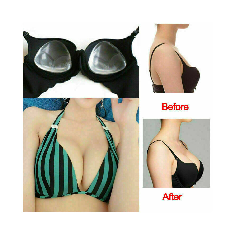 Women Silicone Breast Inserts Waterproof Enhancers Clear Gel Push Up Bra  Inserts Women Intimates