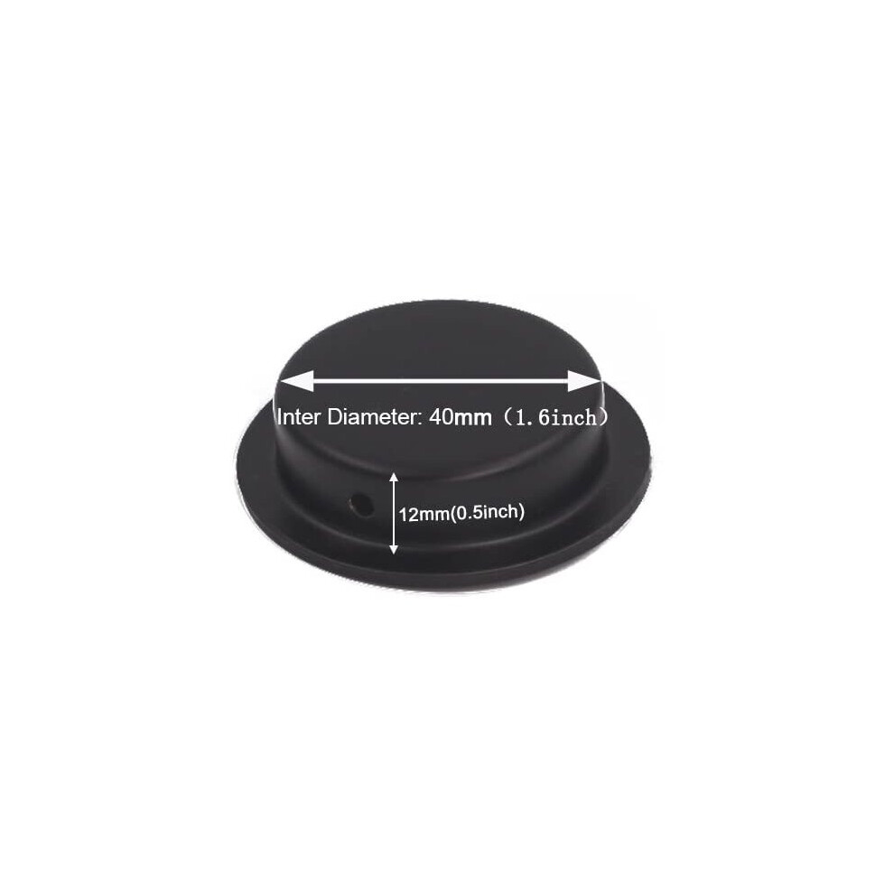 Circle Sliding Stainless Steel Black Recessed Bathroom Handles 6 Pack 715020410349