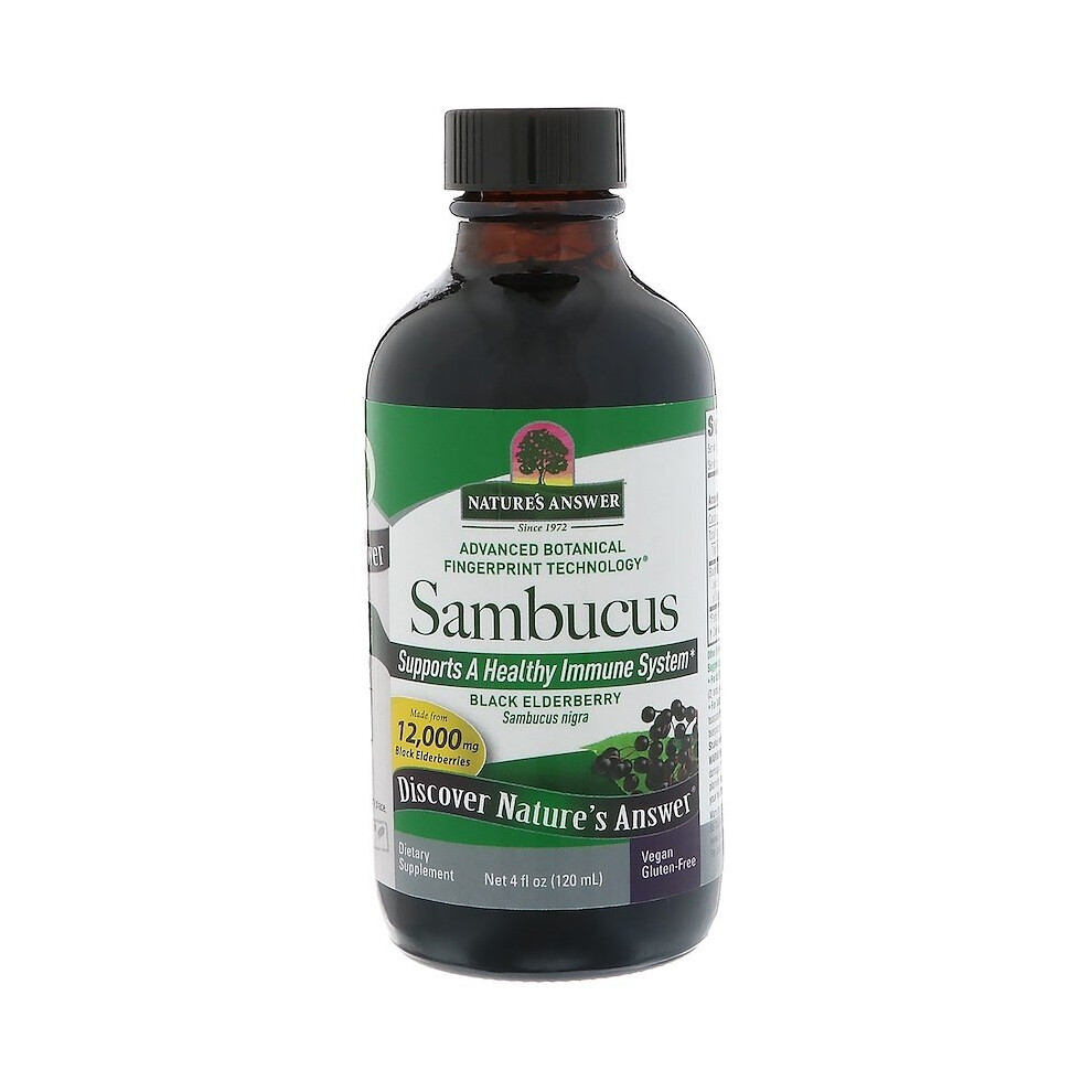 Natures Answer Black Sambucus Elder Berry 120Ml