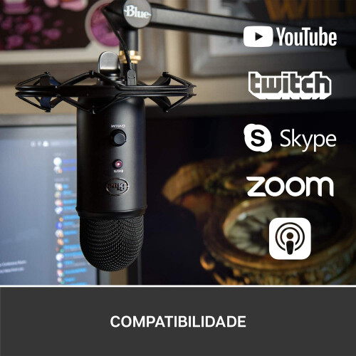 Blue Yeticaster Professional Broadcast Bundle with Yeti USB 2