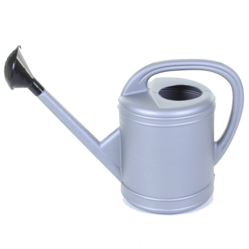 Gießkanne - PROSPERPLAST - Oval - 10 L - Silber - Polypropylen