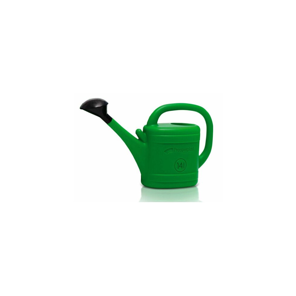 (14L Plastic Watering Can) Lightweight Garden Greenhouse Watering Can Rose Plants Water Spray Plastic Metal