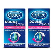 Optrex Double Action Drops for Dry & Tired Eyes 10ml (Pack of 2)