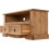 Seconique Corona 2Drawer Flat Screen TV Unit Distressed Waxed Pine -Metal Handle 6