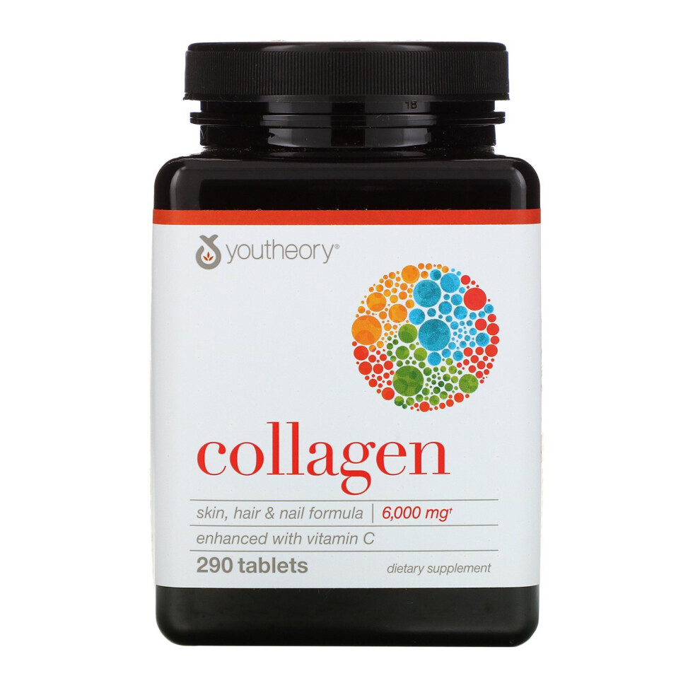 Collagen Advanced Types 1 2 & 3, 290 Tabs, Youtheory