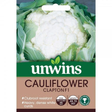 Unwins Grow Your Own Cauliflower Clapton F1 Vegetable Seeds