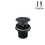 Anthracite Lomond 400mm Vanity Unit + Black Tap / Waste Set 3