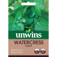 Unwins Grow Your Own Great Peppery Flavoured Watercress Aqua Seeds