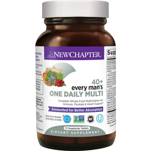 New Chapter, Every Man's One Daily 40+ Πολυβιταμίνη, 72 Βοτανογενή Φιαλίδια 1