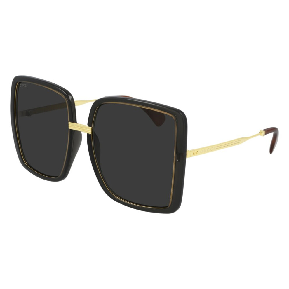 Photos - Sunglasses GUCCI GG0903S 001 Gold/Grey  