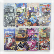 HAND Set of 2 Manga 3 Digit Combination Padlocks for Your School, Home, Locker, Bag, Diary