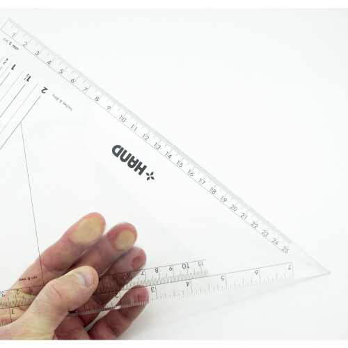 HAND Combination Graders Set Square - 25 cm x 14 Inches