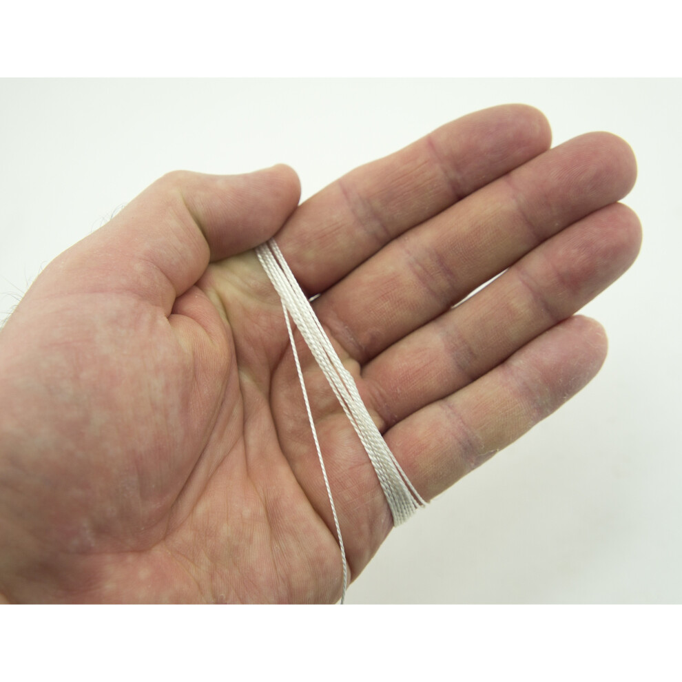 HAND White Nylon Sewing Thread String Long for Shoe and Boot Repair - 20 Metres