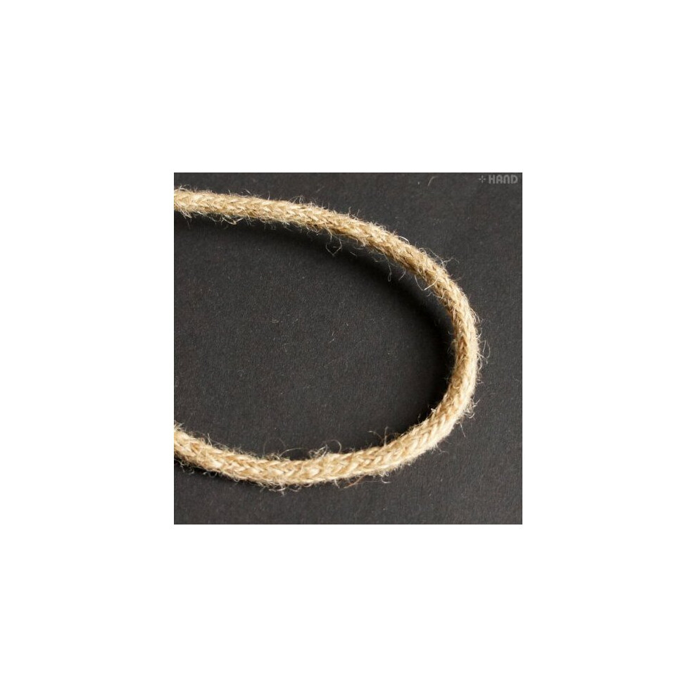 Brt25 Brown Fine Plait Rough Rope Cord String - 5Mm Diameter Appx 8 Metres 5055848008997