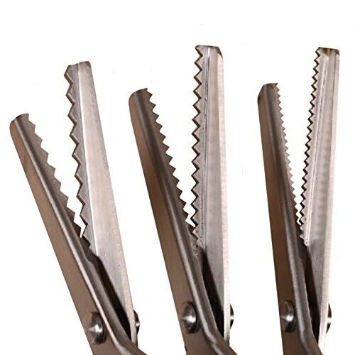 Sturdy Sharp Pinking Shears 9.25" Great for Crafts and Cutting Sample Swatches (large teeth 3) 1