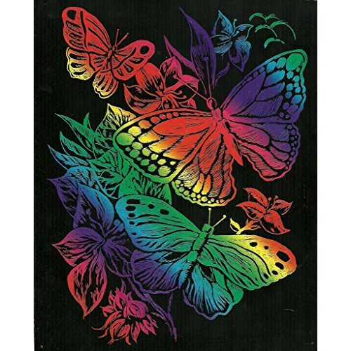 HAND JM-0246 Scratch Art Paper 29 cm x 21 cm Multicoloured 5 Sheets 2