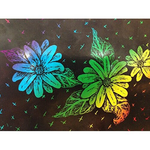 HAND JM-0246 Scratch Art Paper 29 cm x 21 cm Multicoloured 5 Sheets 1