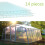 Living And Home Polycarbonate 4mm Sheets Greenhouse Replacement Clear Twinwall Panel Pack of 14 4