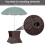 Outsunny Outsunny Rattan Wicker Tea Coffee Table w/ Umbrella Hole Storage Space 8